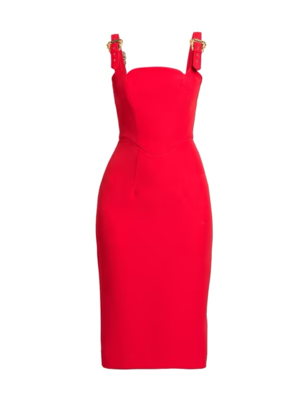 Versace Jeans Couture - Buckle Strap Midi Dress